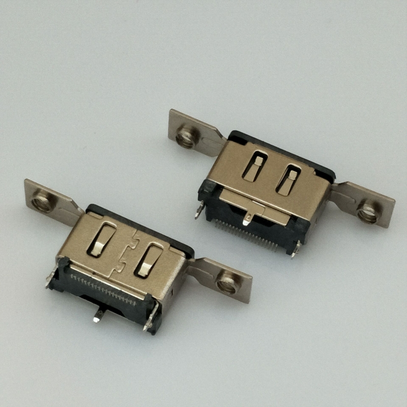 HDMI 180度貼片母座